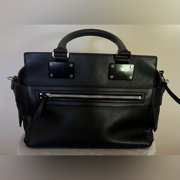 Rag & Bone Leather Black Pilot Handbag Crossbody Bag New - Picture 14 of 15